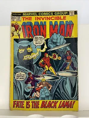 Buy IRON MAN #53  1st Black Lama Marvel 1972 Jim Starlin • 6.16£