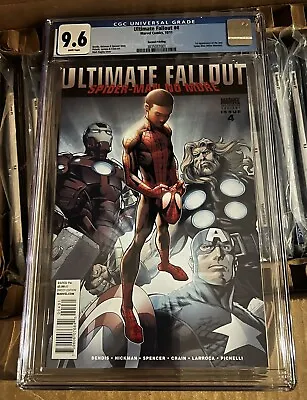 Buy ULTIMTAE FALLOUT #4 (2011) CGC 9.6 1st MILE MORALES NEW SPIDER-MAN 2nd PRINT • 96.51£