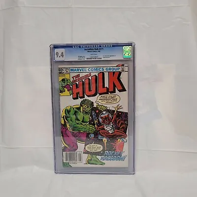 Buy Incredible Hulk #271 CGC 9.4 Newstand, 1st Comic Appearance Rocket Racoon  • 296.22£