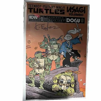 Buy Eastman Signed Teenage Mutant Ninja Turtles Usagi Yojimbo Wherewhen #1 Cover A • 21.71£