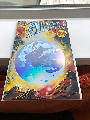Buy Silver Surfer 100 (1995) Mephisto App. Wraparound Cover. Hologram Cover • 17.99£