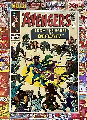 Buy The Avengers #24 - Jan 1966- Marvel Silver Age Comic. Kang The Conqueror App • 9.95£
