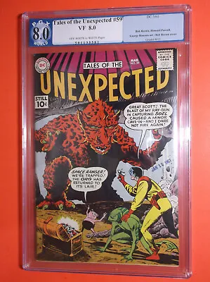Buy Tales Of The Unexpected # 59 - Pgx Vf 8.0 - 1961 Dc Horror - Ow/w • 140.71£